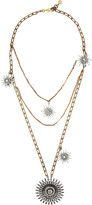 Thumbnail for your product : Lulu Frost Sun and Stars gold-plated crystal necklace