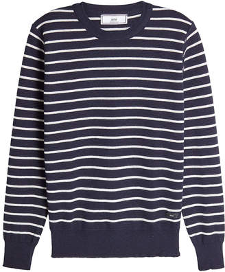 Ami Striped Wool Pullover