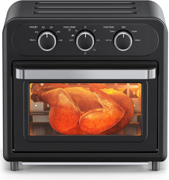 Taotronics Air Fryer, 1700w 14.8 Quart, 5 In 1 Toaster Oven Countertop, Oil-less Cooking, Stainless Steel, Black