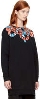 Thumbnail for your product : Marcelo Burlon County of Milan Black and Red Banmek Sweatshirt