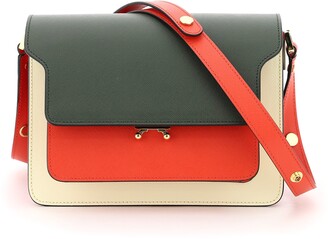 Women's Tricolor Leather Medium Trunk Bag by Marni