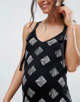 Thumbnail for your product : ASOS Maternity Mono Print Maxi Dress