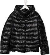 Thumbnail for your product : Herno Kids Friendly name * logo-lettering high-neck padded jacket