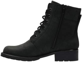 Clarks Orinoco Spice Leather Ankle Boots - Black