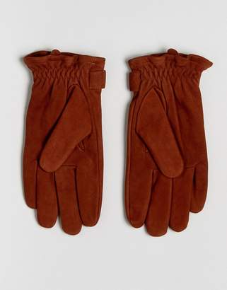 Dents Wells Nubuck Leather Gloves