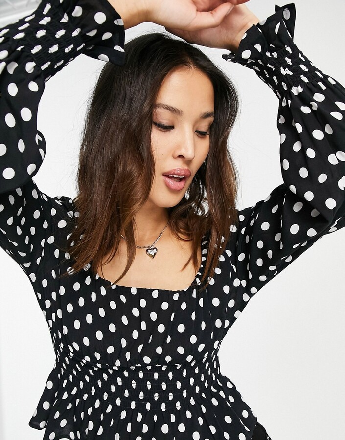 topshop polka dot