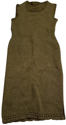 Non Signã© / Unsigned Green Wool Dresses