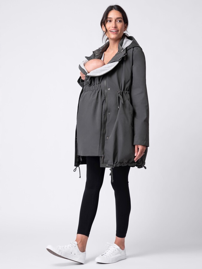 Seraphine Grey Maternity Coat Seraphine Raya 6-in-1 Maternity Coat