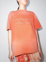 Thumbnail for your product : Jean Paul Gaultier Evidement Glitter Logo Cotton T-Shirt
