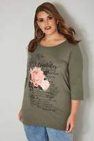 Thumbnail for your product : Yours Clothing Women's Plus Size Floral Top With Cross Over Straps