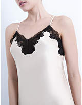 Thumbnail for your product : Morgan Nk Imode stretch-lace and silk-satin gown