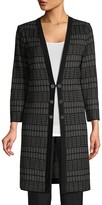 Thumbnail for your product : Misook Tonal Plaid Knit Duster