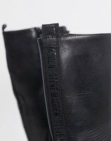 Thumbnail for your product : Steve Madden Namira lace up knee high boot in black leather