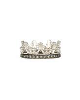 Thumbnail for your product : Armenta Scalloped Half Crown Silver Ring