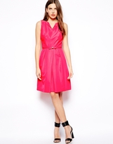 Thumbnail for your product : Ted Baker Neckline Detail Dress in Bright Pink