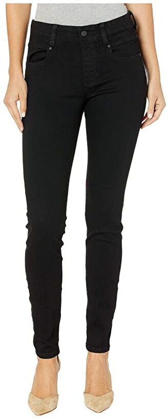 womens black pull on jeans