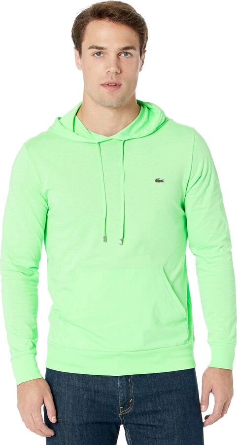 Lacoste Men's Long Sleeve Hooded Jersey Cotton T-Shirt Hoodie - ShopStyle