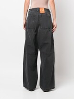Thumbnail for your product : HTC Wide-Leg Denim Cargo Trousers