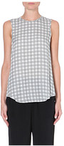 Thumbnail for your product : Theory Bringam checked silk top