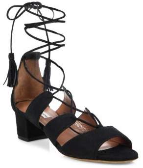 Tabitha Simmons Isadora Suede Lace-Up Sandals