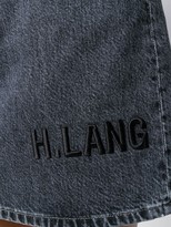 Thumbnail for your product : Helmut Lang Brand-Embroidered Denim Mini-Skirt