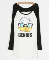 Thumbnail for your product : ChicNova Donald Duck Printed Long Raglan Sleeves T－shirt