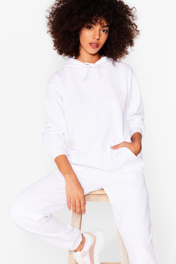 nasty gal white joggers