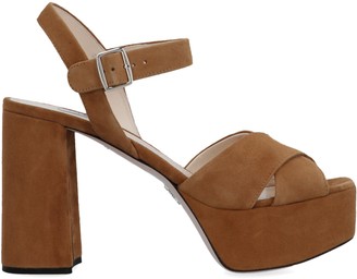 Prada Brown Women's Sandals on Sale | Shop the world's largest collection  of fashion | ShopStyle