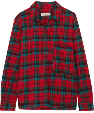 Etoile Isabel Marant Cazora Plaid Brushed-cotton Shirt - Red