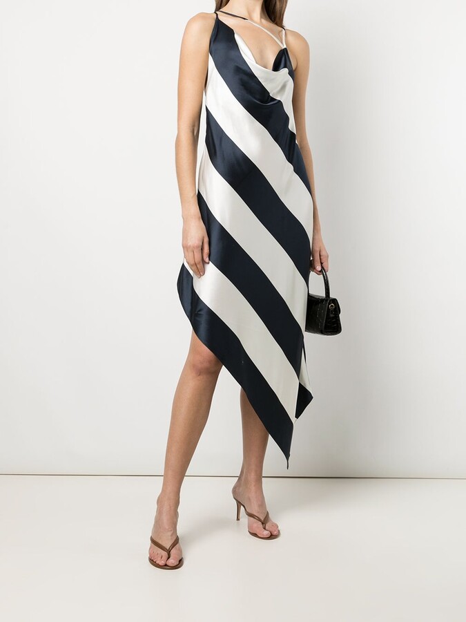 diagonal stripe dress