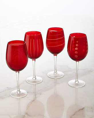 Mikasa Cheers Ruby Wine Glasses, 4-Piece Set
