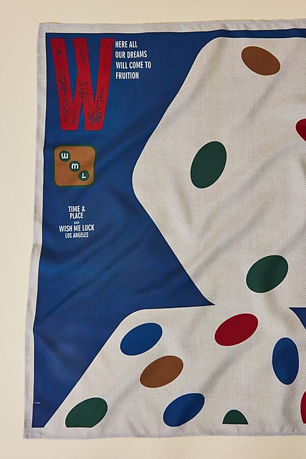 Wish Me Luck!! Wish Me Luck Dice Pattern Bandana in Navy