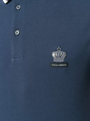 Dolce & Gabbana crown logo polo shirt