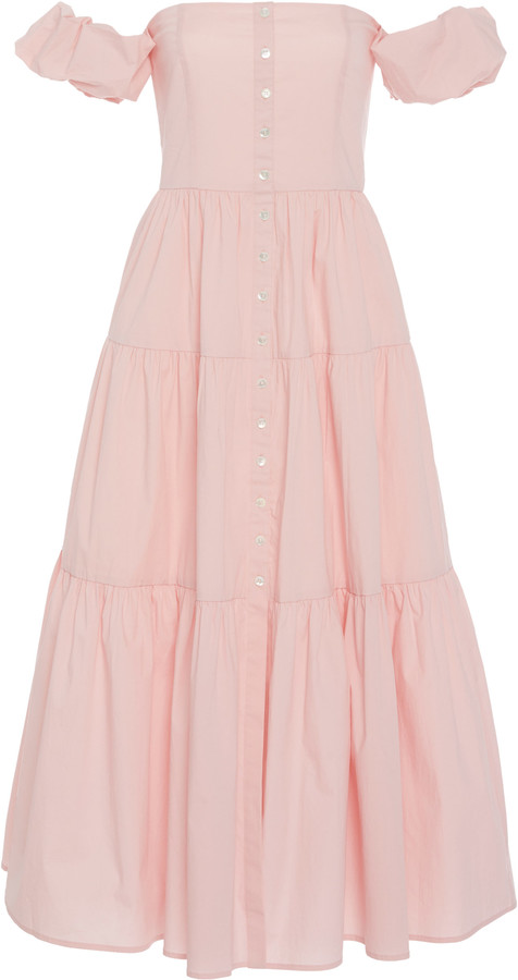 staud pink dress