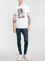 Thumbnail for your product : Topman Dark Blue Spray On Skinny Jeans
