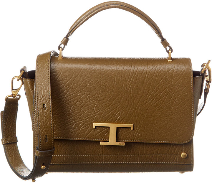 tod's leather shoulder bag