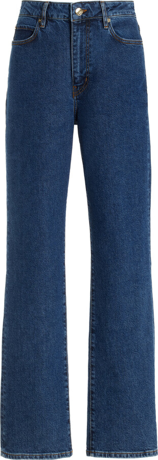 Frame The Ruler High-Rise Straight-Leg Jeans