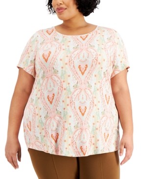jm collection tops plus size