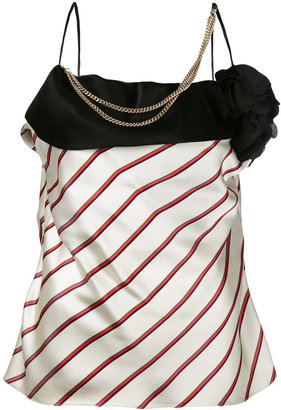 Lanvin embellished striped blouse