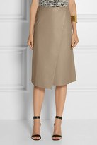 Thumbnail for your product : Joseph Charlene wrap-effect leather midi skirt