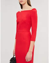 Thumbnail for your product : Roland Mouret Witham off-the-shoulder crepe dress