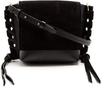 Isabel Marant Asli mini suede and leather cross-body bag