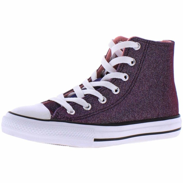 kids silver converse