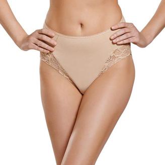 Jockey Slimmers Cotton Hi Cut Panty with Lace