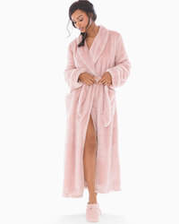 Soma Intimates Luxe Long Robe Vintage Pink