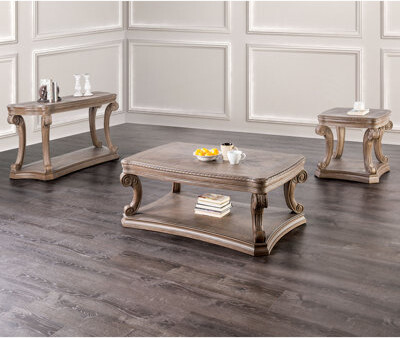 Furniture of America Indery 3-Piece Coffee Table Set