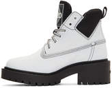 Thumbnail for your product : Kenzo White Suede Sierra Boots