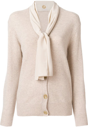 Joseph knitted cardigan with neck tie