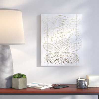 Peace Dove - Wrapped Canvas Textual Art Print