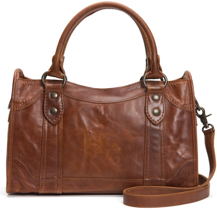 cognac satchel